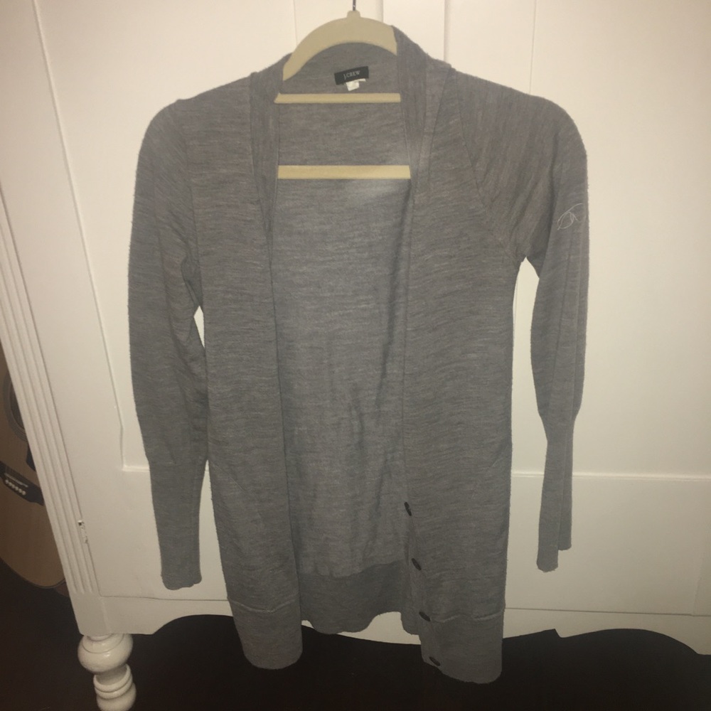 j crew cardigan with buttons